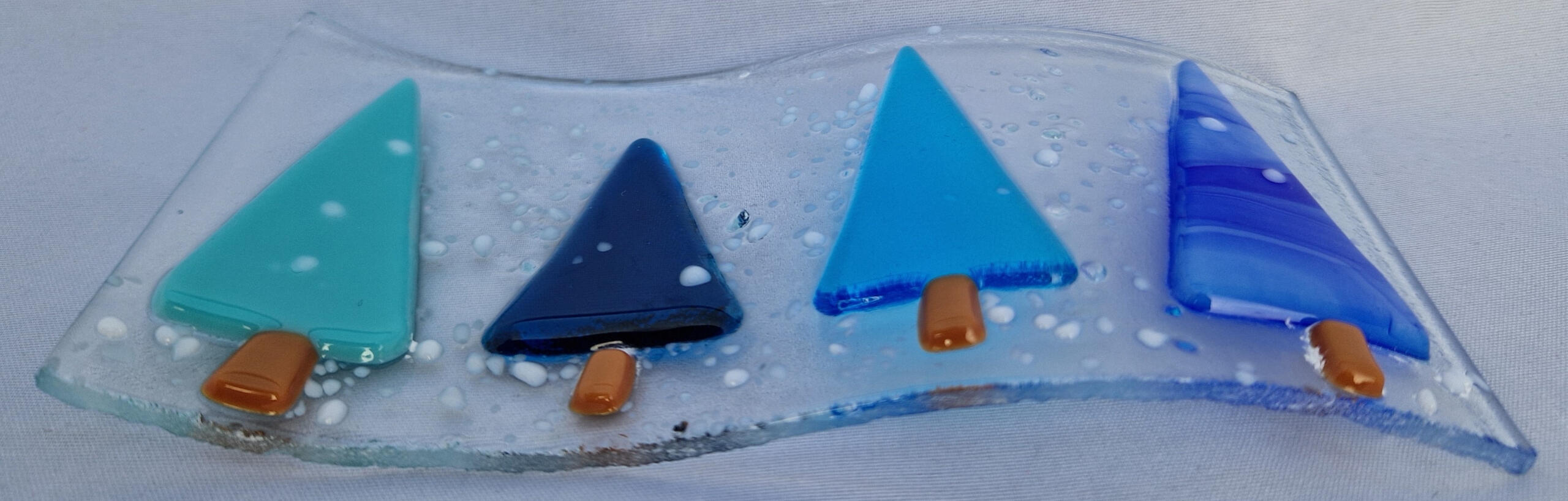 Wave Three Trees - Blue